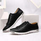 Leather Low-Top Sneakers – Men's Casual Dress Shoes | Verano — Hopeforwho (view 2)