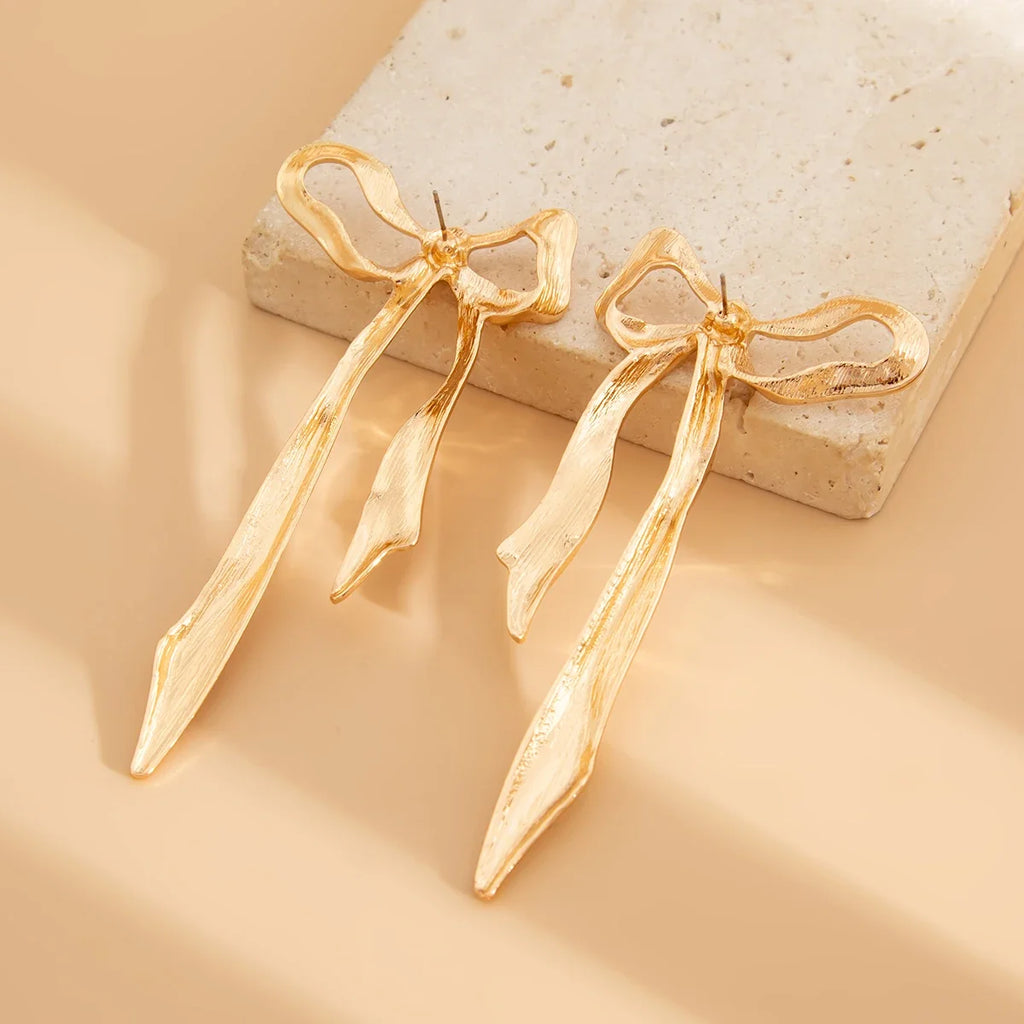 Ribbon Bow Earrings — Hopeforwho (view 4)