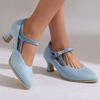 Eleanor Suede Heels — Hopeforwho (view 10)