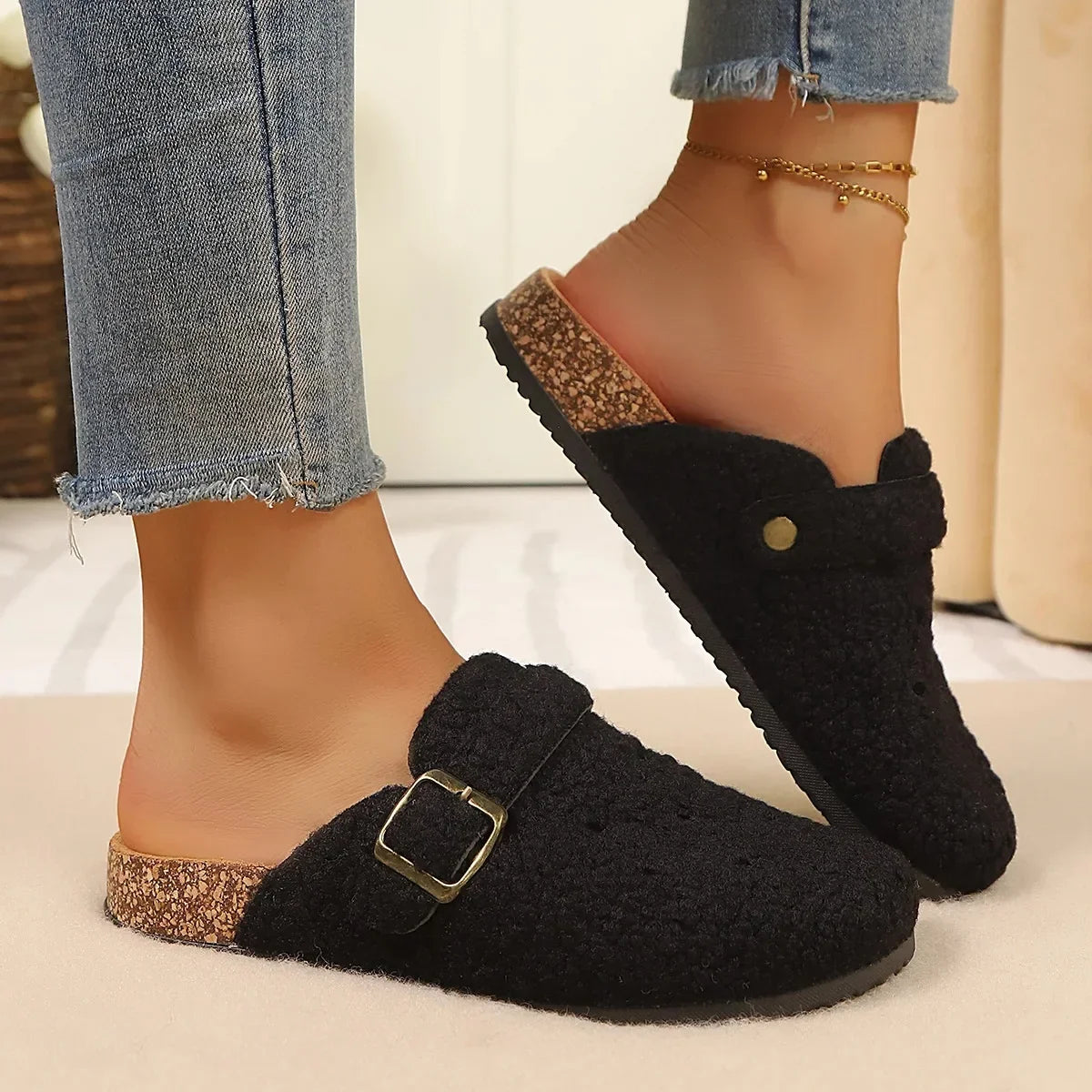 Solace Fleece Clogs — Hopeforwho (view 6)