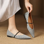 Calista Leather Flats — Hopeforwho