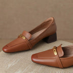 Aveline Genuine Leather Heels — Hopeforwho (view 5)