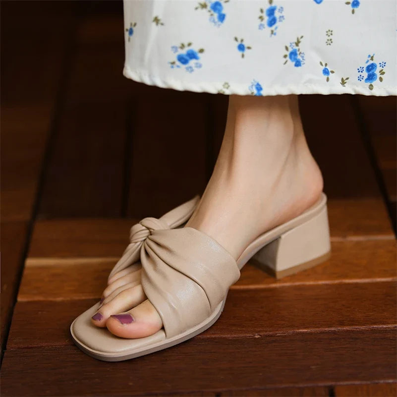 Isabella Leather Sandals — Hopeforwho (view 7)