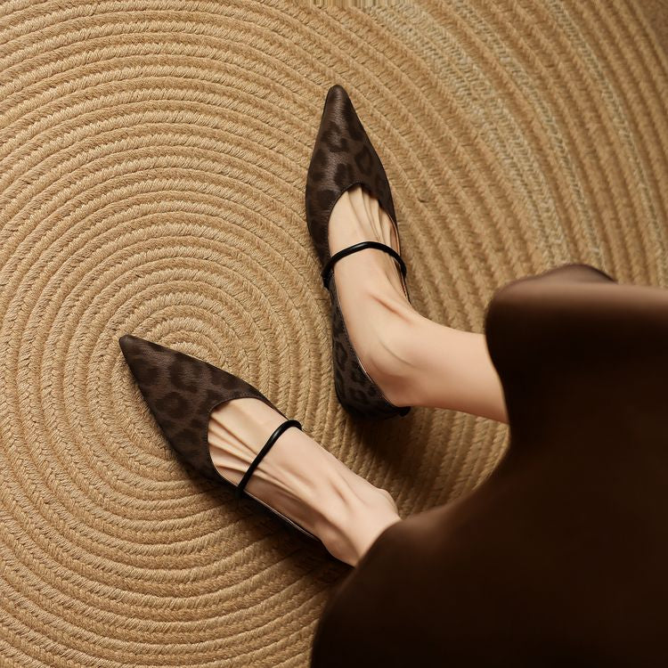 Calista Leather Flats — Hopeforwho (view 7)