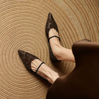Calista Leather Flats — Hopeforwho (view 7)