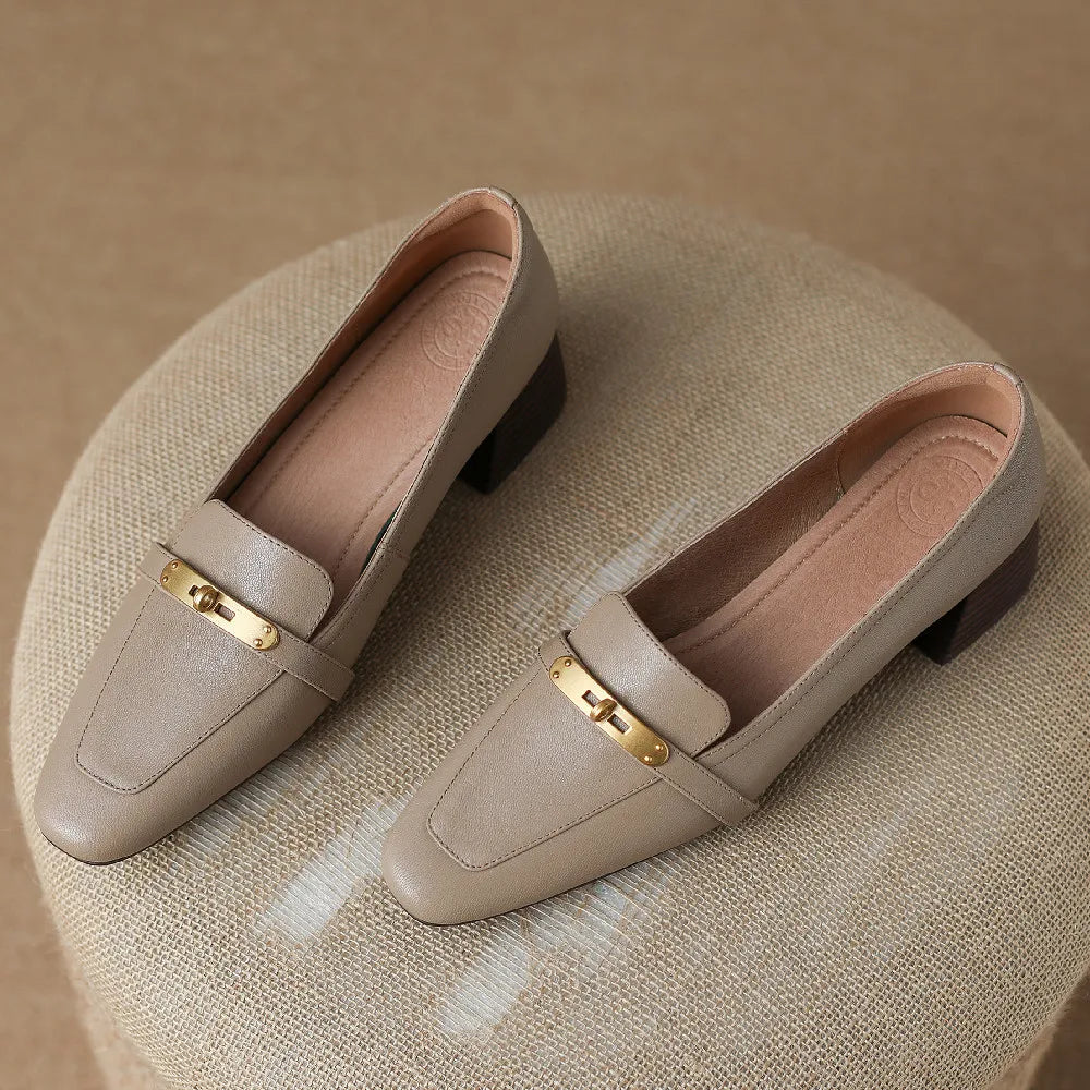 Aveline Genuine Leather Heels — Hopeforwho (view 12)