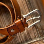 Frontier Cowhide Belt — Hopeforwho (view 7)