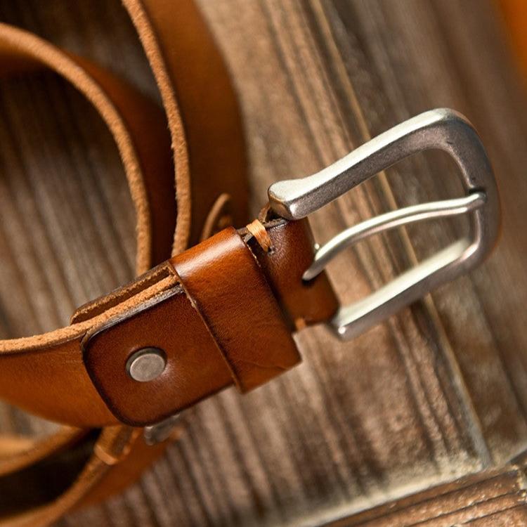 Frontier Cowhide Belt — Hopeforwho (view 7)