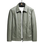 Vintage Leather Zip-Up Jacket – Men's Relaxed Fit | Verano — Hopeforwho (view 5)