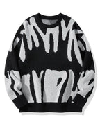 Abstract Wool Pullover Sweater – Men's Oversized Knit | Garen — Hopeforwho (view 8)