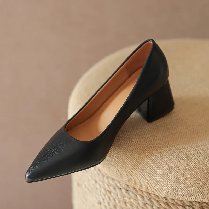 Orlena Leather Heels — Hopeforwho (view 5)