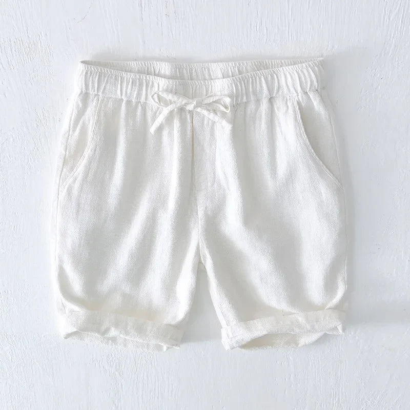 Marston Linen Blend Shorts — Hopeforwho (view 4)