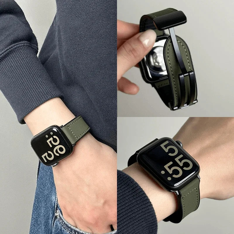 Orion Leather Apple Watch Band — Hopeforwho (view 2)