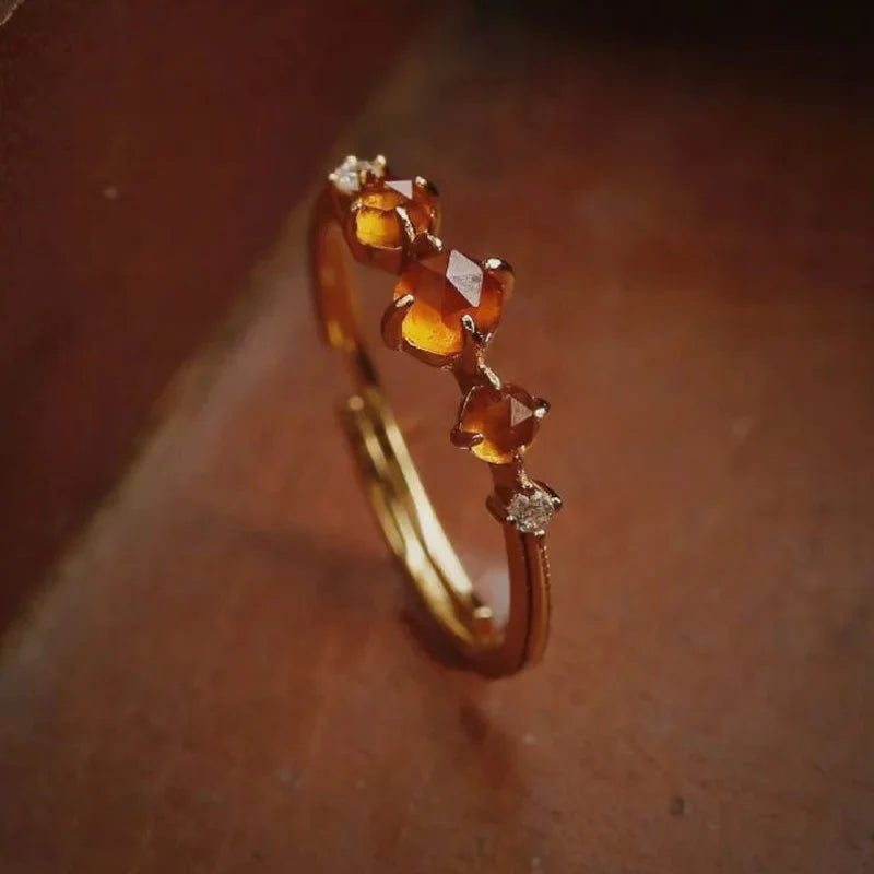 Solara Amber Ring — Hopeforwho (view 3)