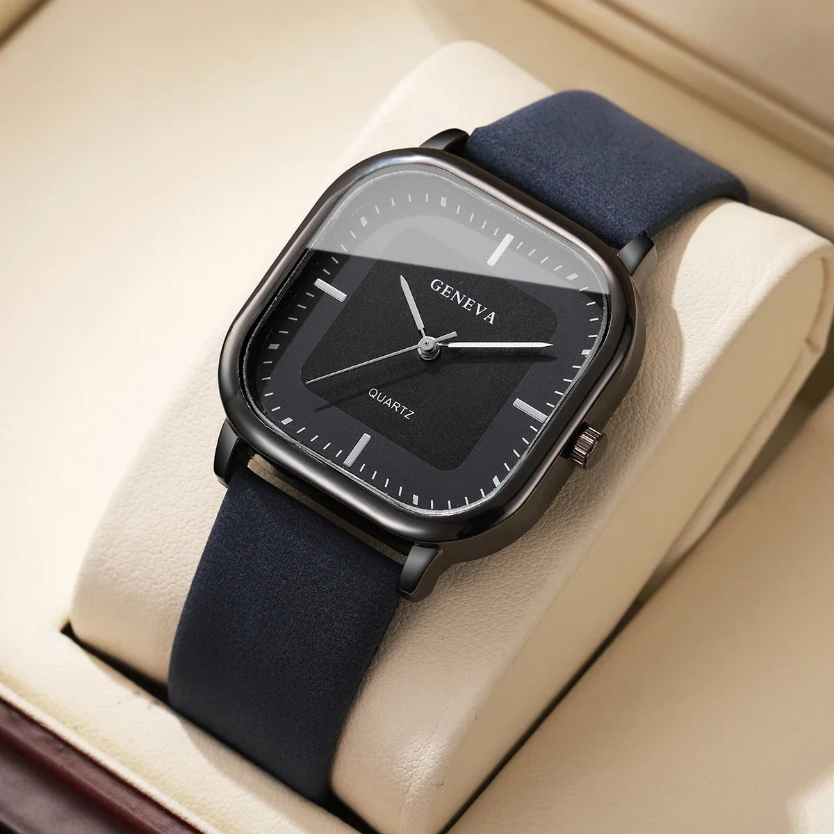 Geneva Square Dial Watch — Hopeforwho (view 10)