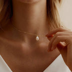 Roselle Pearl Necklace — Hopeforwho (view 2)