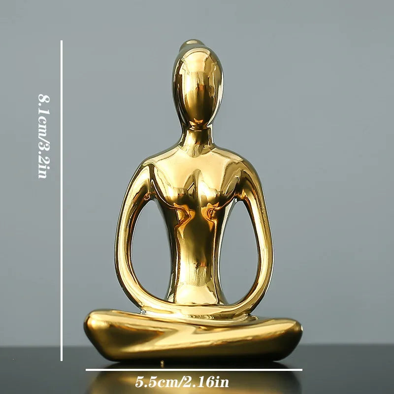 Zen Pose Ceramic Figurines — Hopeforwho (view 7)