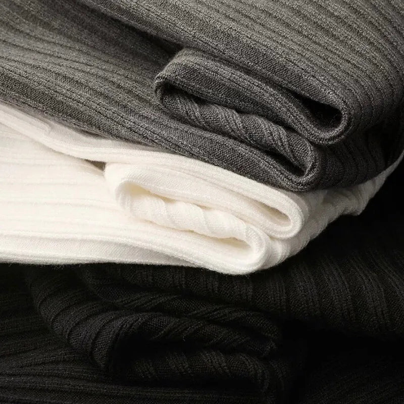 Quarter-Zip Sweater – Men's Cotton Ribbed Long Sleeve| Rivano — Hopeforwho (view 5)