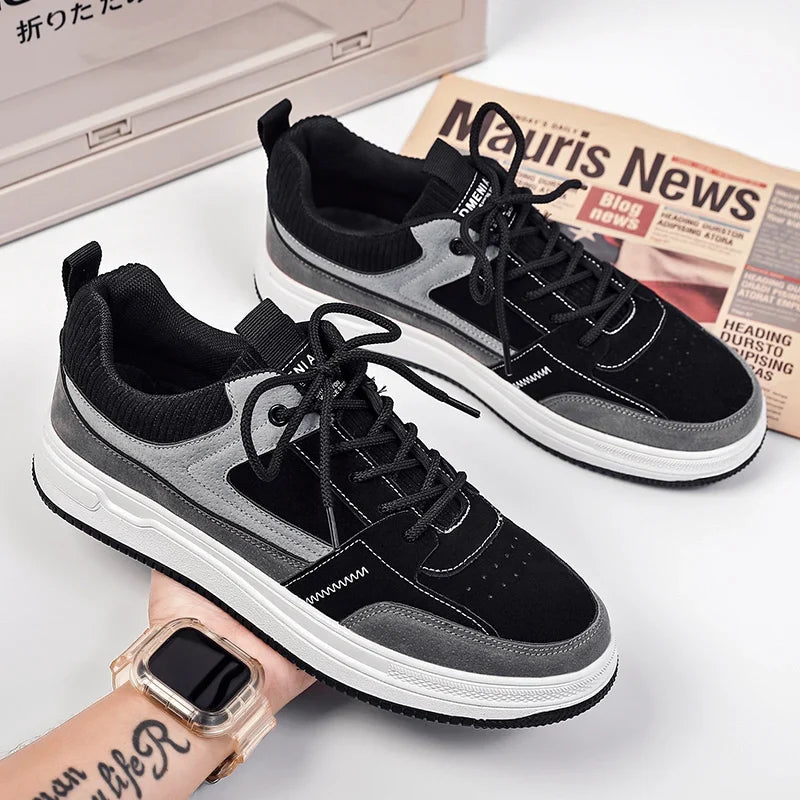 Patchwork Low-Top Sneakers – Men's Casual Shoes | Harrison — Hopeforwho (view 6)