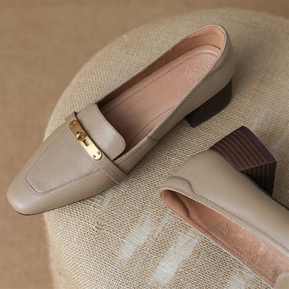 Aveline Genuine Leather Heels — Hopeforwho (view 11)