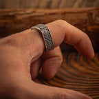 Aziel Steel Ring — Hopeforwho (view 4)