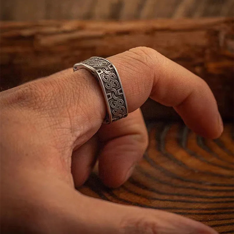 Aziel Steel Ring — Hopeforwho (view 4)