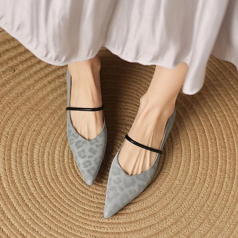 Calista Leather Flats — Hopeforwho (view 3)