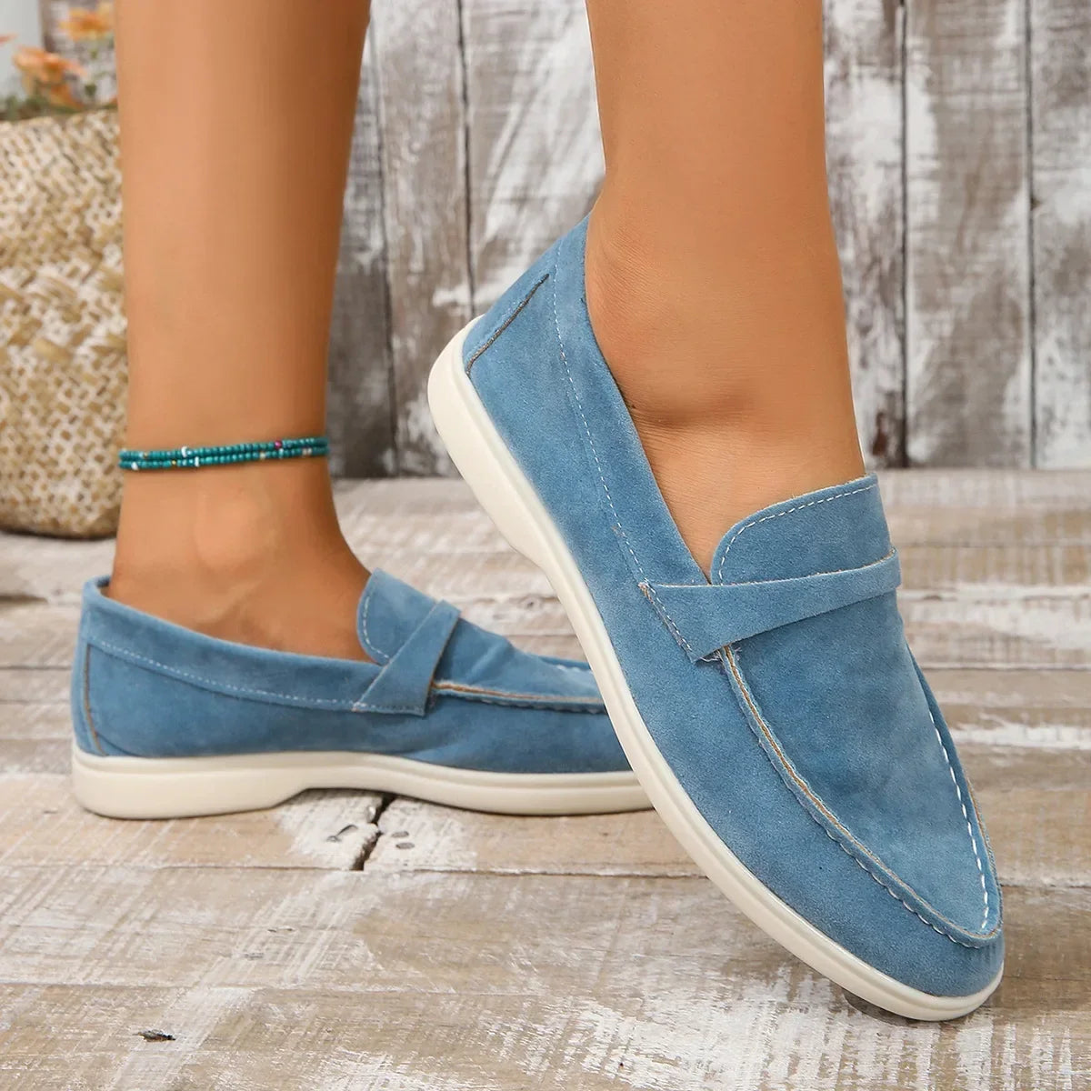 Sienna Suede Loafers — Hopeforwho (view 10)