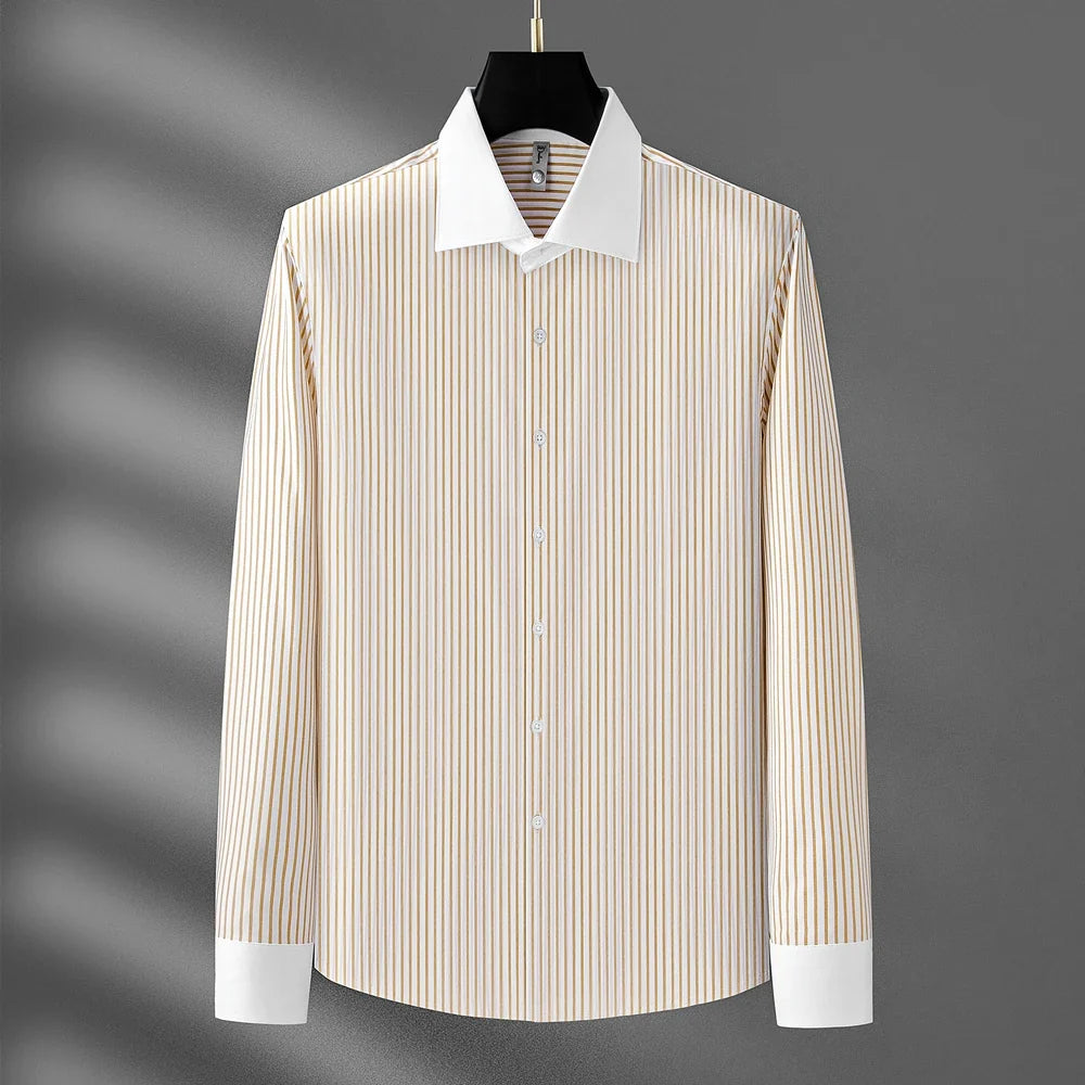 Elliot Pinstripe Dress Shirt — Hopeforwho (view 4)