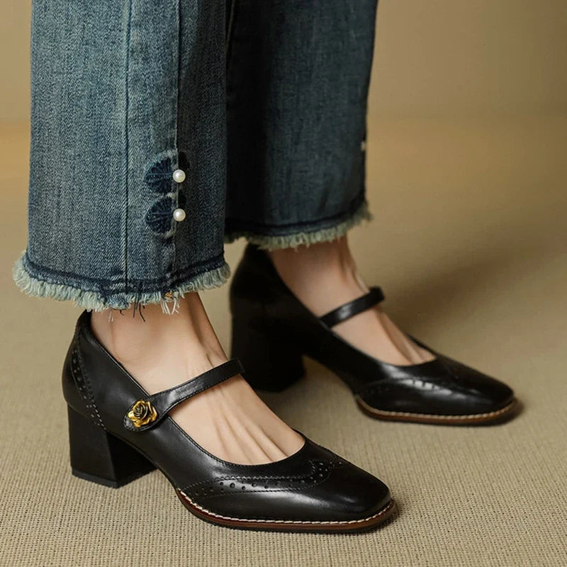 Messina Leather Heels — Hopeforwho (view 7)