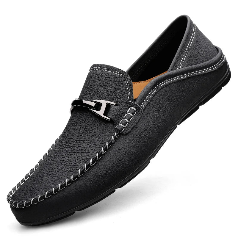 Savoni Leather Loafers — Hopeforwho (view 7)