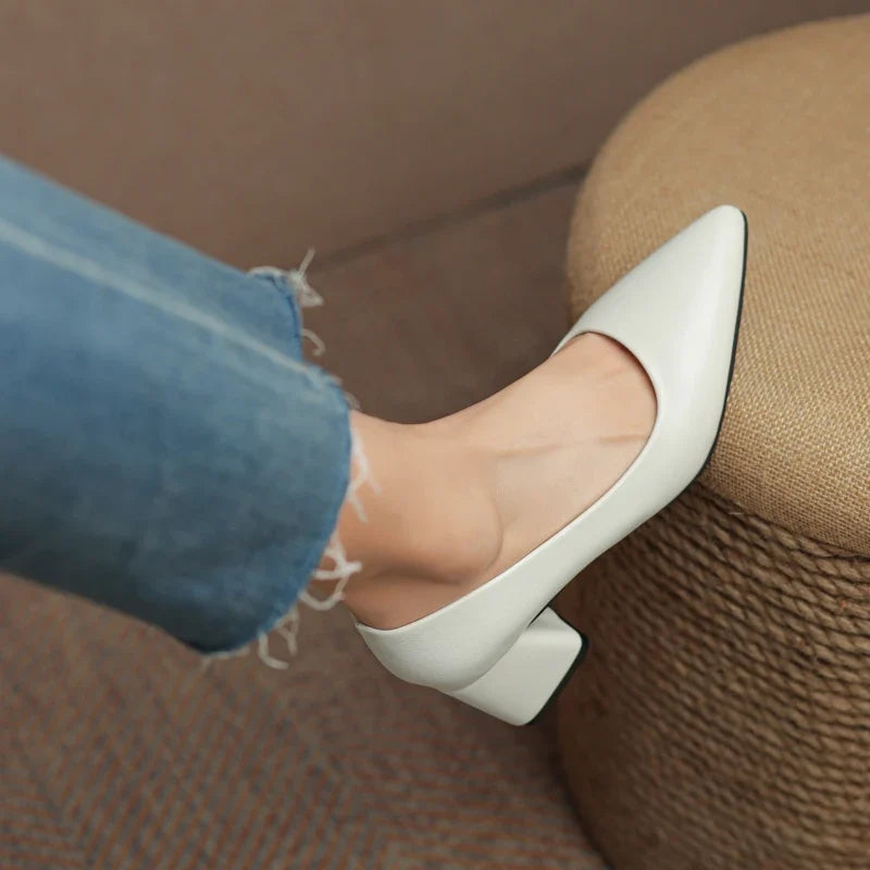 Orlena Leather Heels — Hopeforwho (view 4)