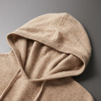 Men's Cashmere Drawstring Hoodie | Savoni — Hopeforwho (view 2)