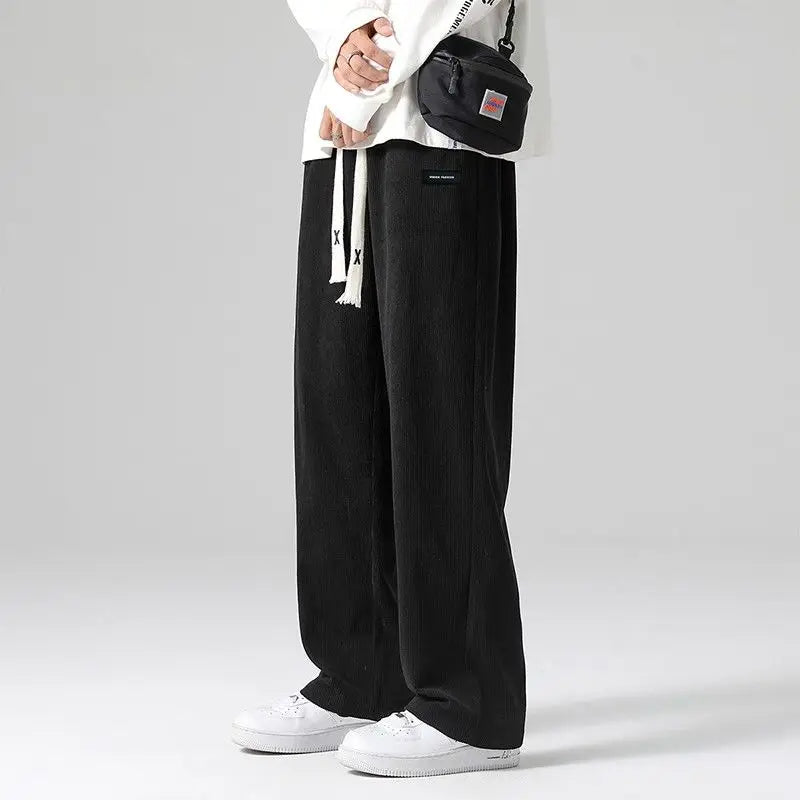 Corduroy Drawstring Sweatpants – Relaxed Fit for Men | Harrison — Hopeforwho (view 5)