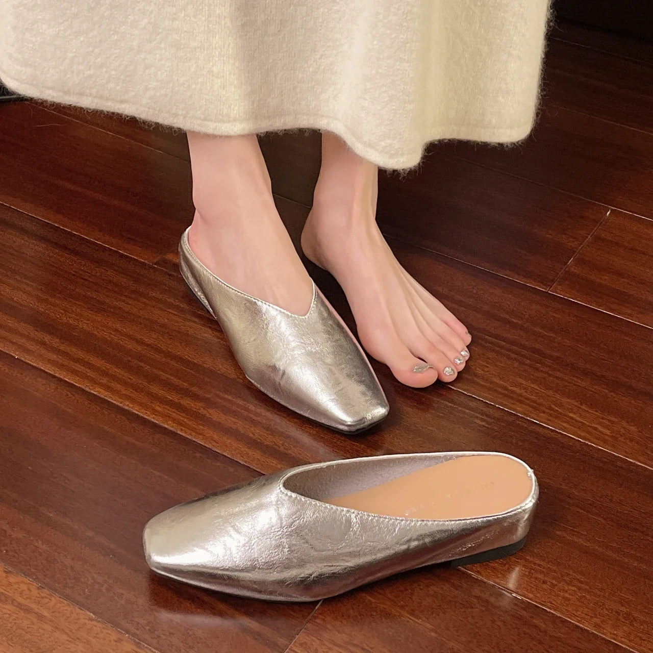 Vale Leather Flats — Hopeforwho (view 9)
