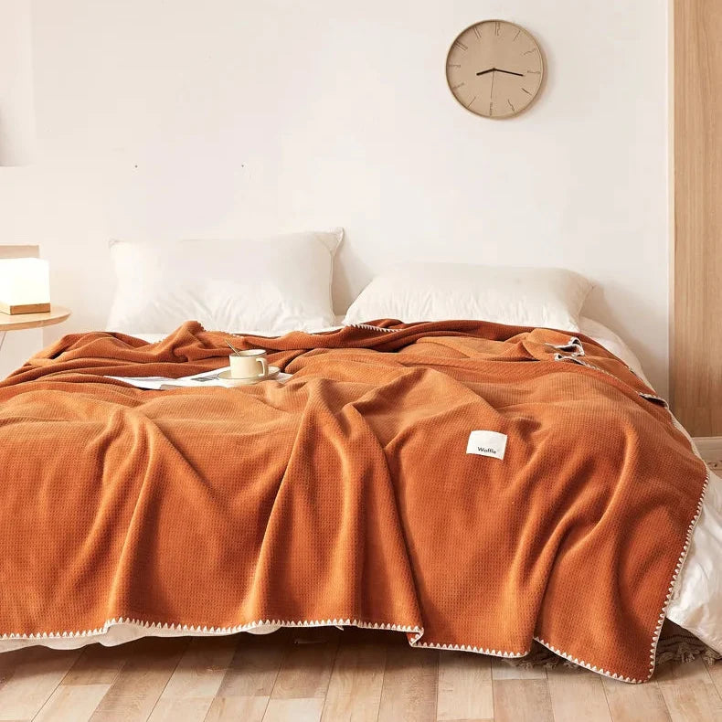 Arden Waffle Knit Blanket — Hopeforwho (view 3)