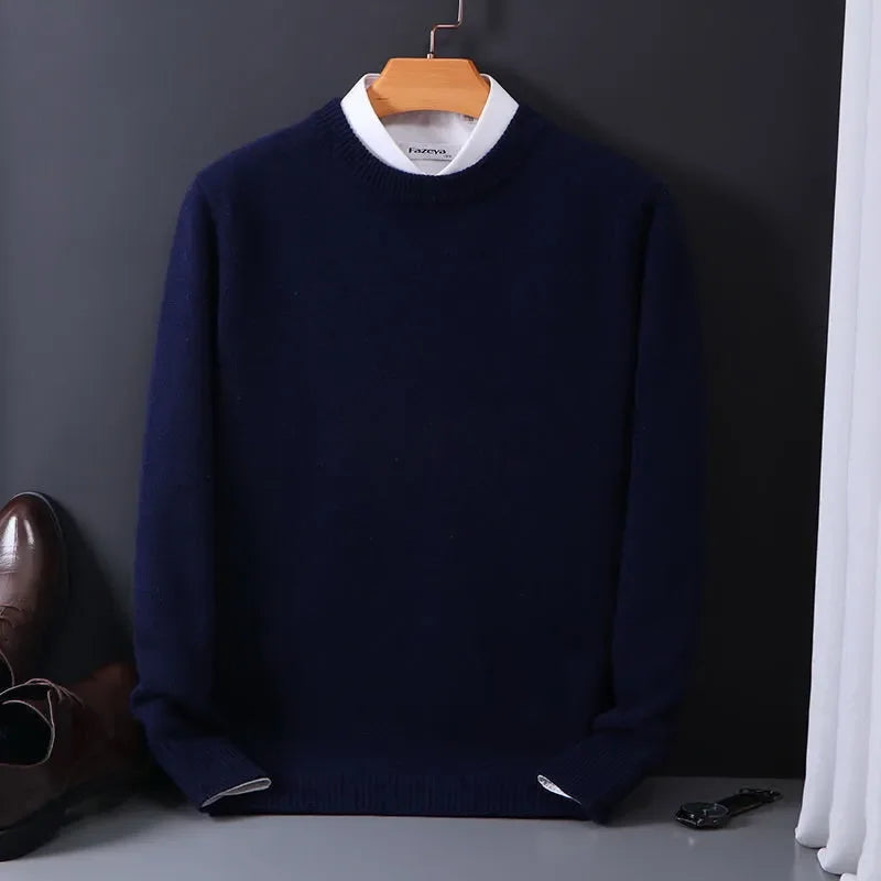 Cashmere Blend Sweater – Men's Soft Knit Pullover | Verano — Hopeforwho (view 9)