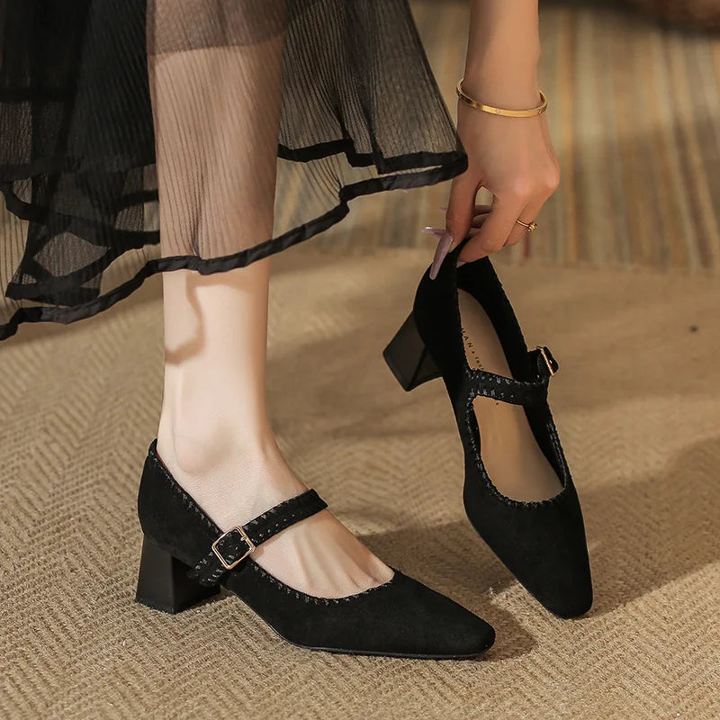 Capri Suede Heels — Hopeforwho (view 6)