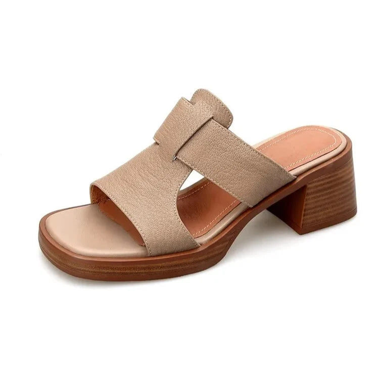 Alessia Leather Sandals — Hopeforwho (view 9)