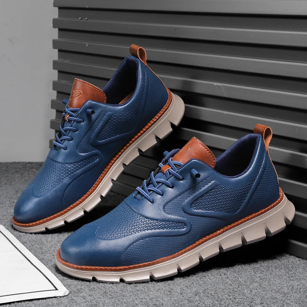 Crest Leather Sneakers — Hopeforwho (view 7)