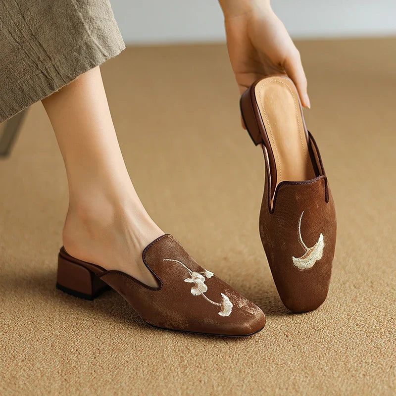 Florina Velvet Mules — Hopeforwho