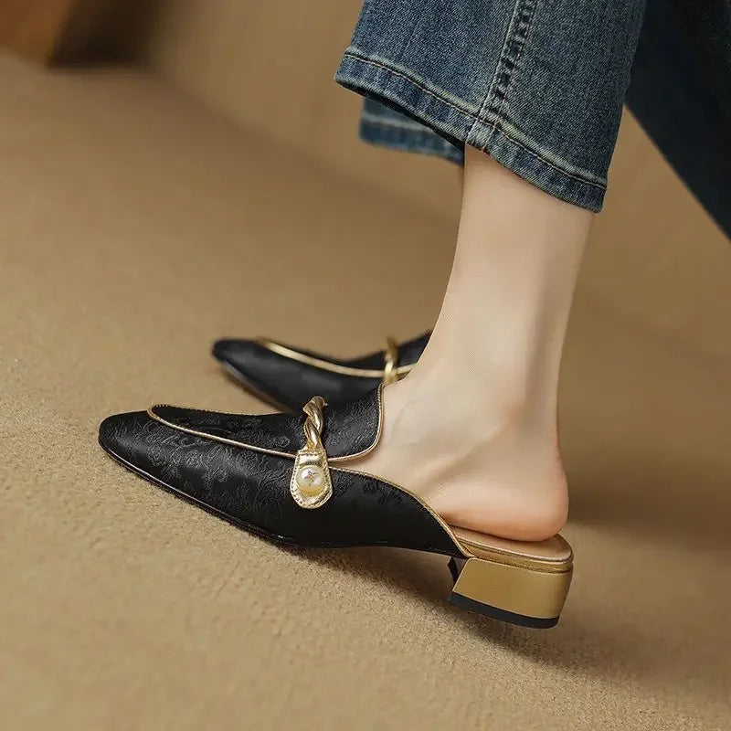 Florence Satin Mules — Hopeforwho (view 3)