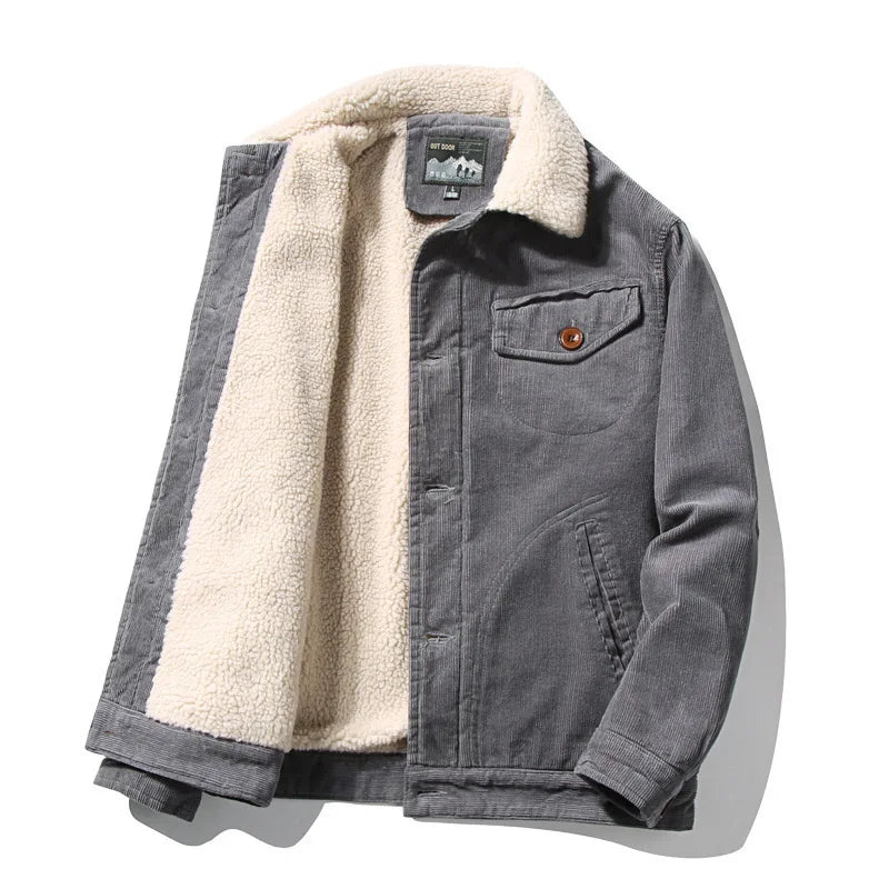 Sherpa-Lined Jacket – Men's Coat | Camden — Hopeforwho (view 5)