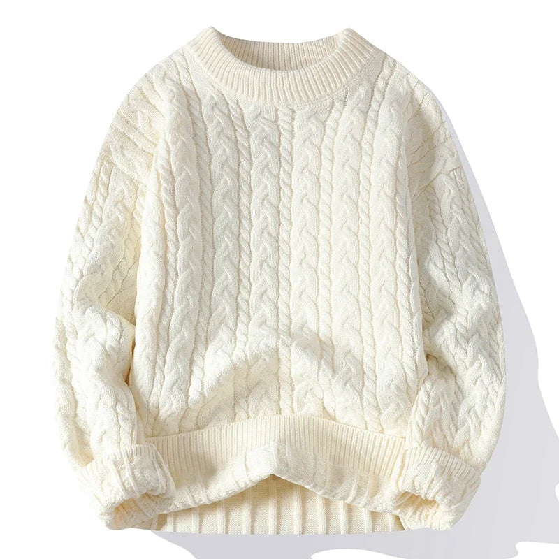 Cable Knit Sweater – Men's Wool Blend Pullover | Arden — Hopeforwho