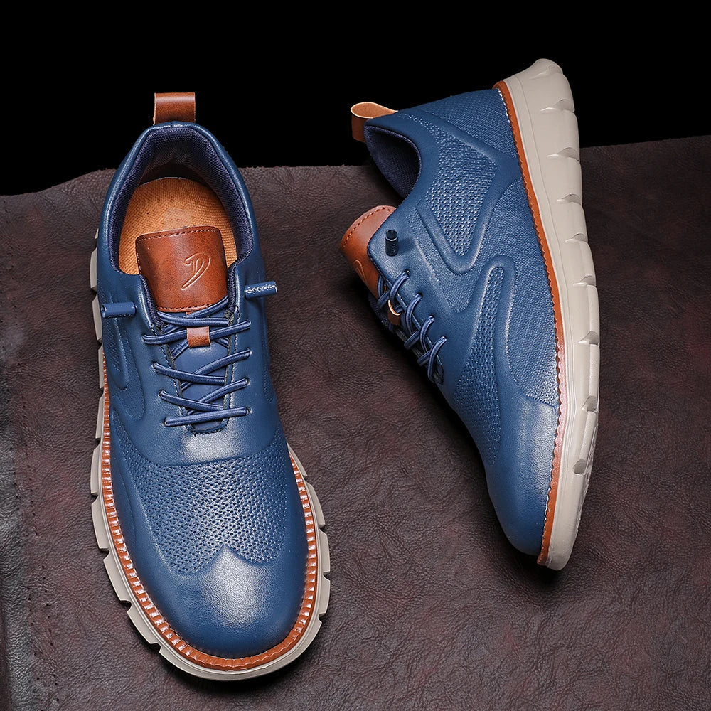 Crest Leather Sneakers — Hopeforwho (view 9)