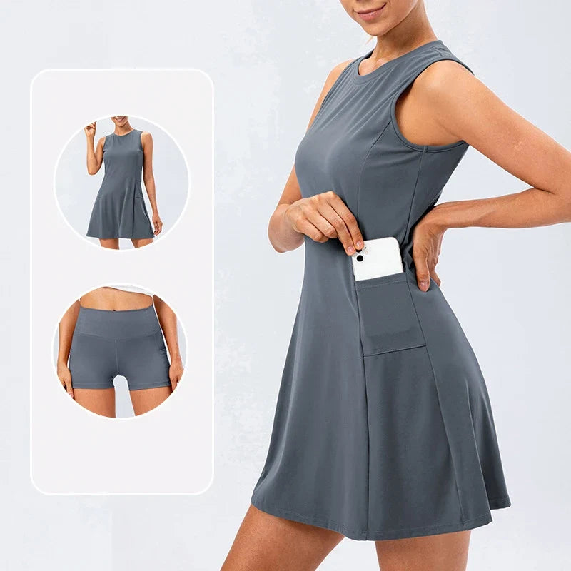 Aloura Athleisure Tennis Dress — Hopeforwho (view 5)