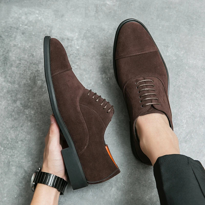 Verano Men's Leather Oxford Shoes for Casual & Formal Wear — Hopeforwho (view 4)