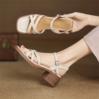 Delainey Leather Sandals — Hopeforwho (view 2)