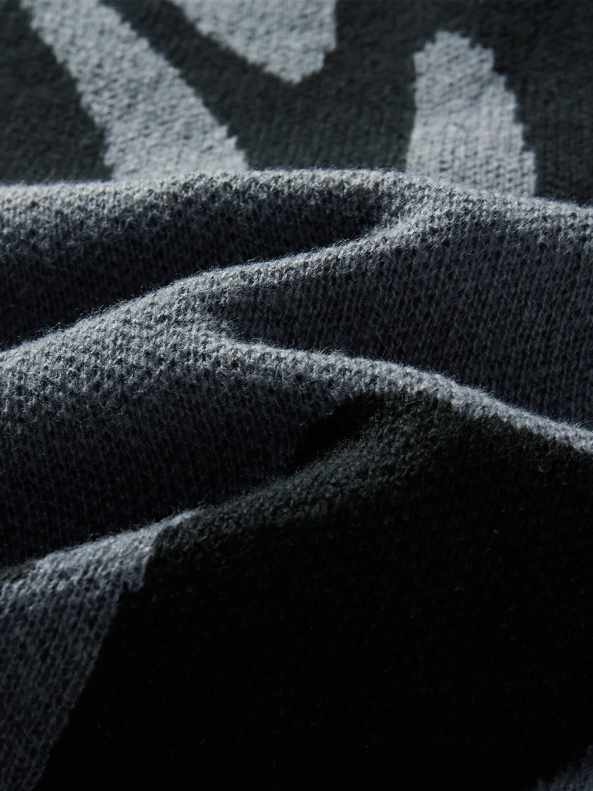 Abstract Wool Pullover Sweater – Men's Oversized Knit | Garen — Hopeforwho (view 6)