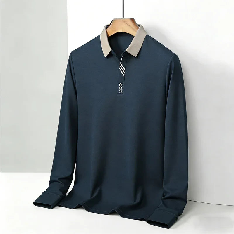 Portofino Long-Sleeve Polo Shirt — Hopeforwho (view 5)
